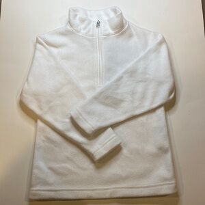 Obermeyer Kids White Fleece 1/4 Zip Size Medium